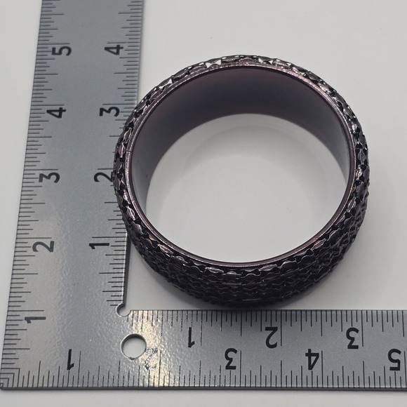 Wide Bangle Bracelet Purple Statement‎ Chunky Whimsigoth Edgy Witchy - Picture 7 of 9